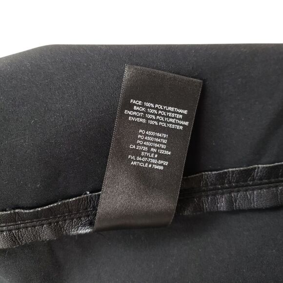 Aritzia Wilfred Patio Aline Mini Skirt 4 Black Vegan Leather Grunge Wimsical - Picture 3 of 8